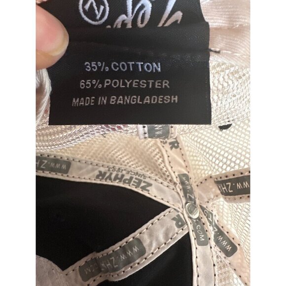 Cincinnati Cyclones Zephyr Snapback Hat Black & White Mesh Adjustable Cotton/Pol - Picture 6 of 6